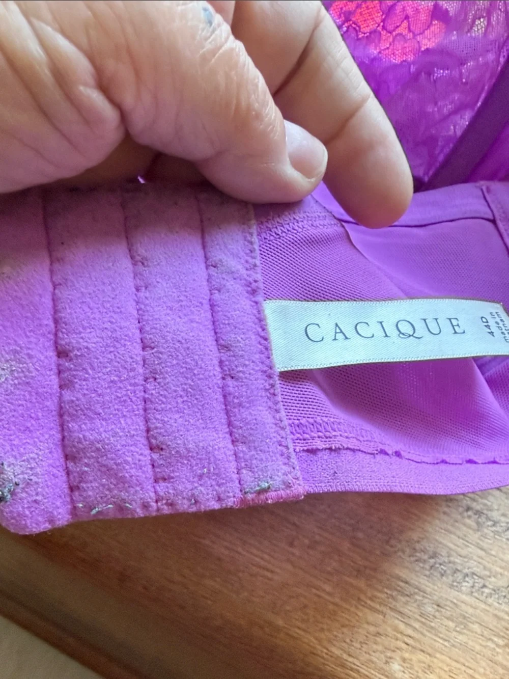 Cacique Lace Underwire Bras in Orange, Neon Pink, Purple & Lime